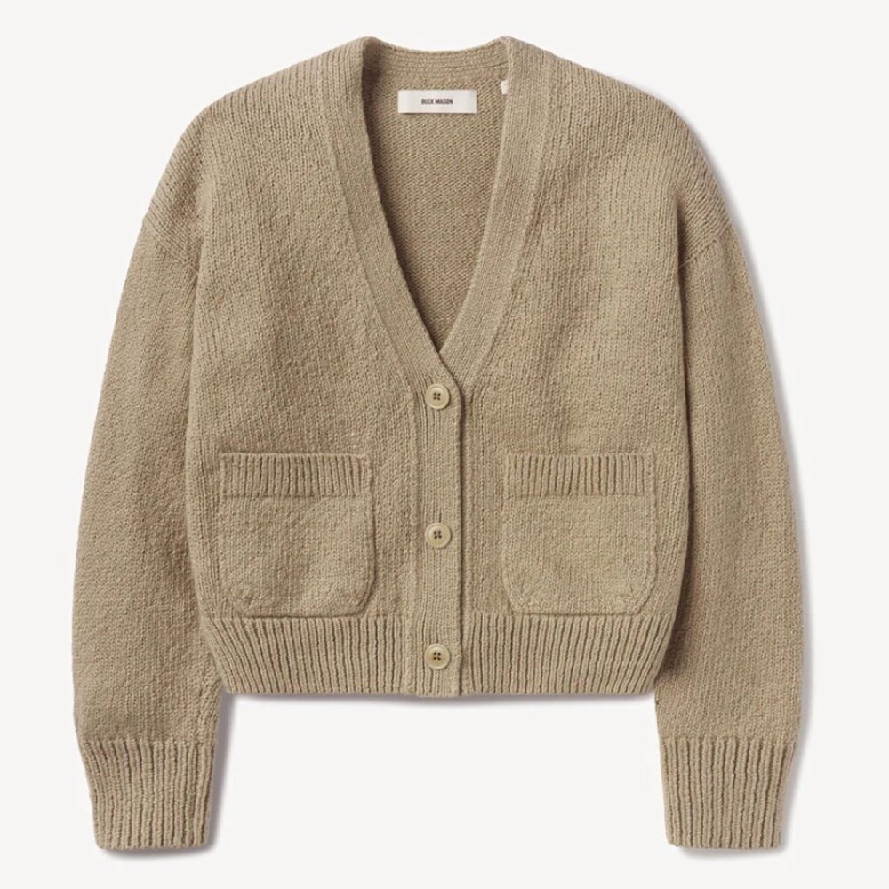 Buck Mason Soft Spun Cotton Boxy Cardigan